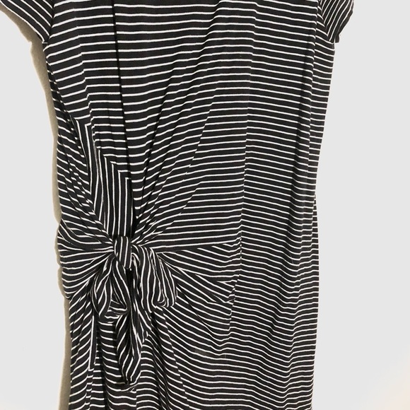 Vince Side-tie Striped T-shirt Dress - Size S - Picture 4 of 6